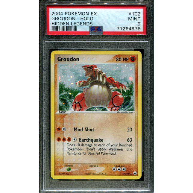 Groudon - 102/101 - PSA 9 - Holo - Hidden Legends - Pokemon - 64976