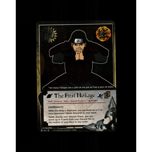 The First Hokage - 825 - NM - 1st Edition - Foil - Naruto CCG - D4-84