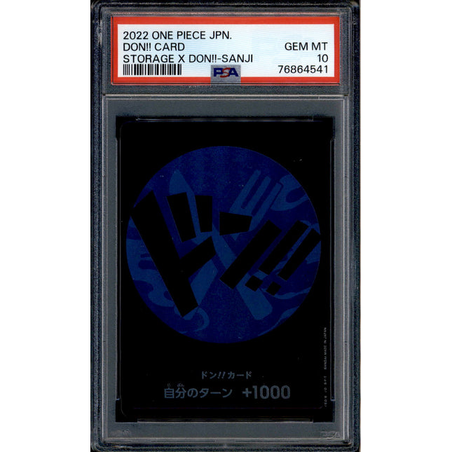 Sanji Don Card - Promo Storage - PSA 10 - Japanese Holo - Box - One Piece - 64541
