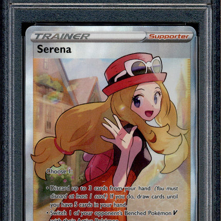 Serena - 193/195 - PSA 9 - Full Art - Silver Tempest - Pokemon - 73313 Squeaks Game World Serena - 193/195 - PSA 9 - Full Art - Silver Tempest - Pokemon - 73313 Squeaks Game World