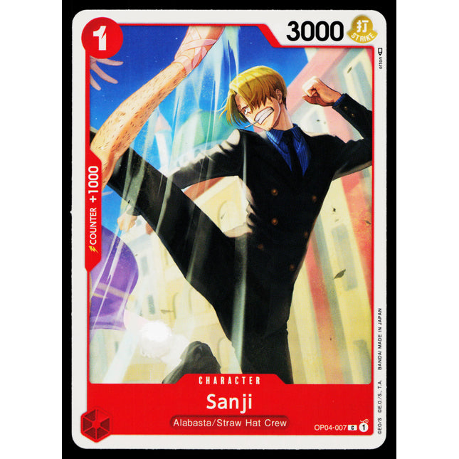 Sanji - OP04-007 - NM - Common - English OP04 - One Piece TCG