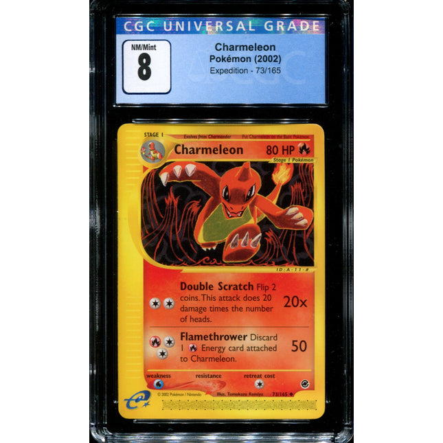 Charmeleon - 73/165 - CGC 8 - Uncommon - Expedition - Pokemon -  15304
