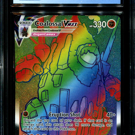 Coalossal Vmax - 189/185 - CGC 8.5 - Hyper Rare - Vivid Voltage - Pokemon - 28296