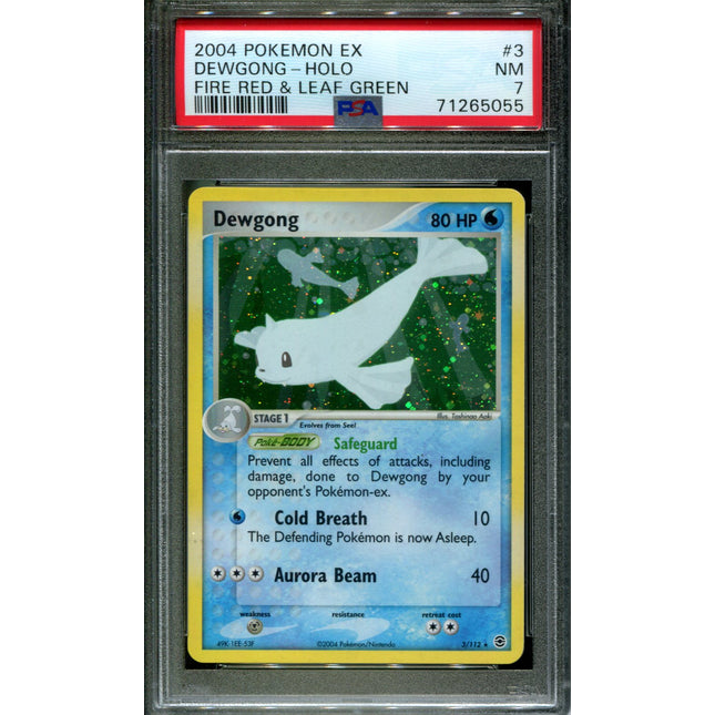 Dewgong - 3/112 - PSA 7 - Holo - FRLG - Pokemon - 65055