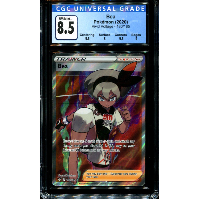 Bea - 180/185 - CGC 8.5 - Full Art - Vivid Voltage - Pokemon - 28265