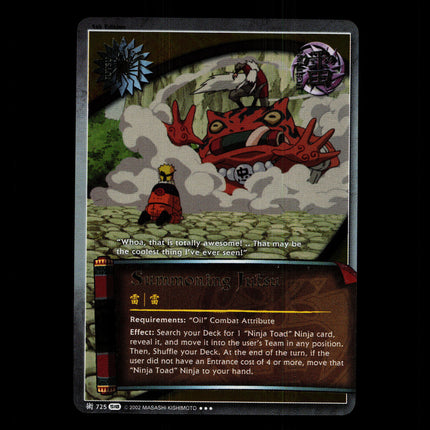 Summoning Jutsu - 725 - NM - 1st Edition Foil - S18 - Naruto CCG - D4-112