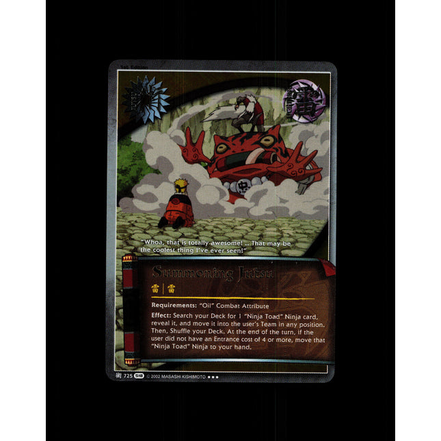 Summoning Jutsu - 725 - NM - 1st Edition Foil - S18 - Naruto CCG - D4-112