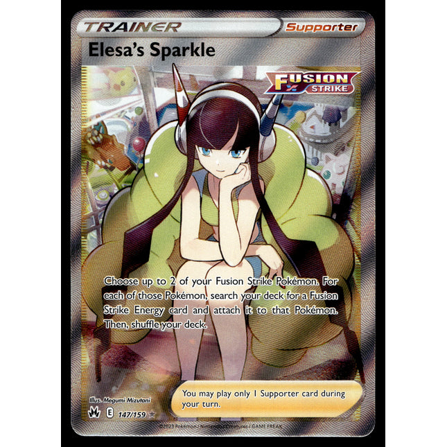 Elesa's Sparkle - 147/159 - PSA NM - Full Art - Crown Zenith - Pokemon - A5-24
