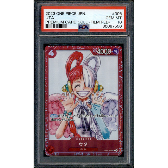 Uta - OP01-005 - PSA 10 - Film Red Collection - Promo - One Piece - 87550