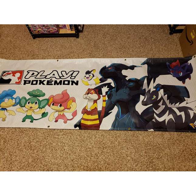 Zekrom - Zorua - Play! Pokemon Tarp Banner - 36"x118.5"