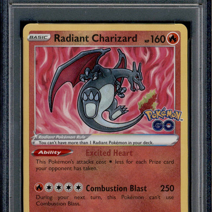 Radiant Charizard - 011/078 - PSA 9 - Ultra Rare - Pokemon GO - Pokemon - 79951