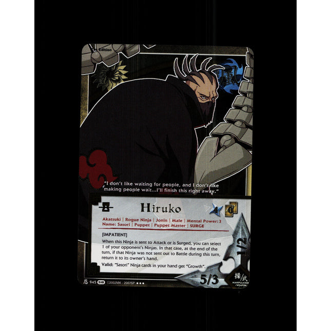 Hiruko - 845 - NM - 1st Edition Foil - S18 - Naruto CCG - D4-108