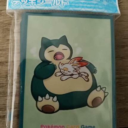 Snorlax & Scorbunny Sleeping - Japanese - Pokemon - Set of 64 Sleeves