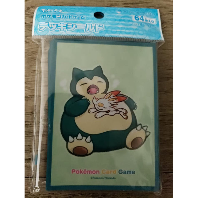 Snorlax & Scorbunny Sleeping - Japanese - Pokemon - Set of 64 Sleeves