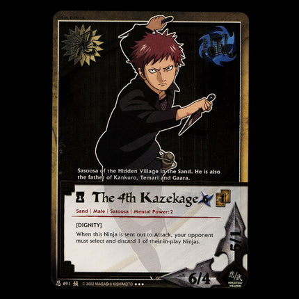 The 4th Kazekage - 691 - NM - 1st Edition - Foil - Naruto CCG - D4-298