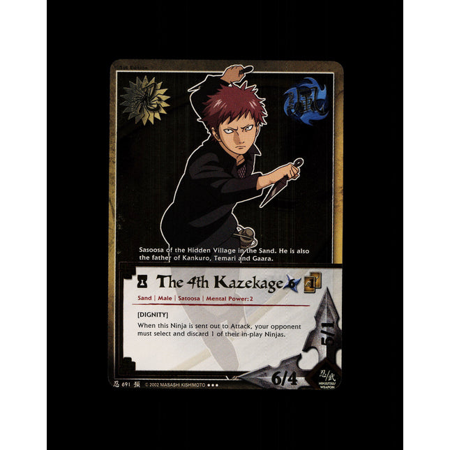 The 4th Kazekage - 691 - NM - 1st Edition - Foil - Naruto CCG - D4-298