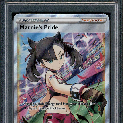 Marnie's Pride - 171/172 - PSA 9 - Full Art - Brilliant Stars - Pokemon - 68945