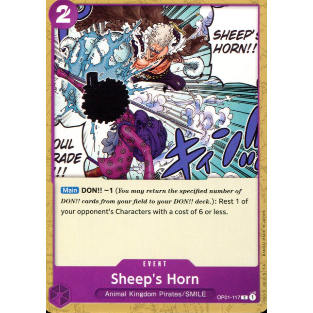 Sheep's Horn - OP01-117 - Common - English - One Piece TCG OP-01