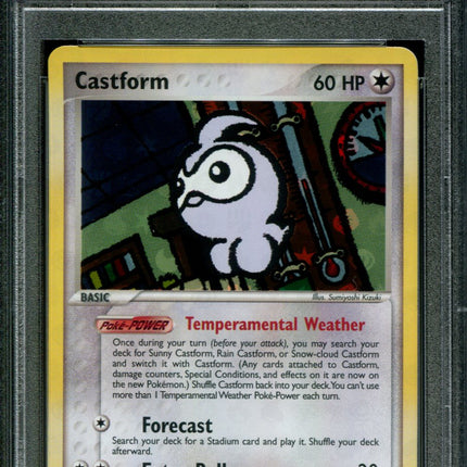 Castform - 30/101 - PSA 9 - Reverse Holo - Hidden Legends - Pokemon - 80792