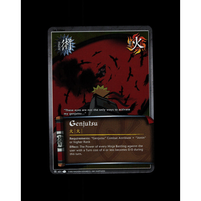Genjutsu - 401 - NM - 1st Edition - Foil - Naruto CCG - D3-80