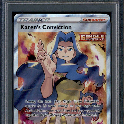 Karen's Conviction - 193/198 - PSA 10 - Full Art - Chilling Reign - Pokemon - 18197