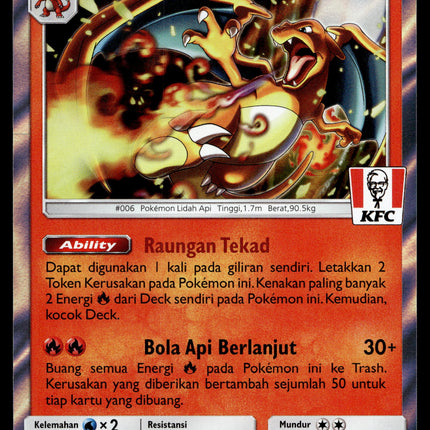 Charizard - 181/SM-P - PSA NM - Indonesian - KFC - Promo - Pokemon - A1-28
