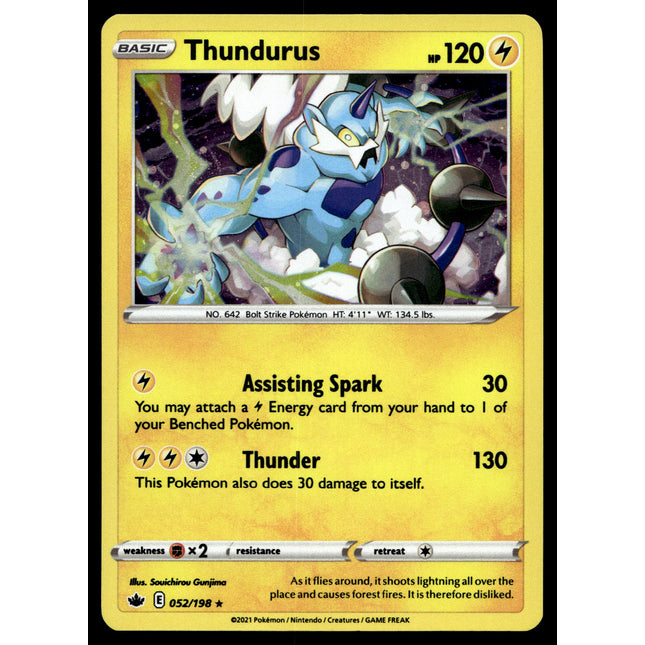 Thundurus - 052/198 - NM - Holo - Promo - Pokemon - A9-13