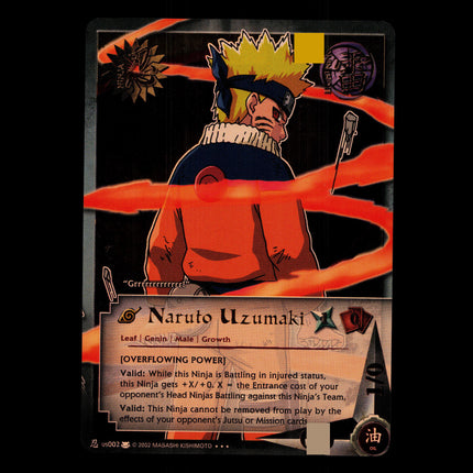 Naruto Uzumaki - us002 - NM - 1st Edition Foil - Promo - Naruto CCG - D4-194