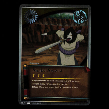 Snake Sword - 858 - NM - 1st Edition Foil - S22 - Naruto CCG - D4-25