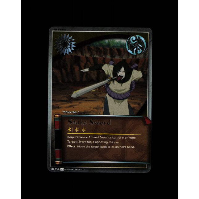 Snake Sword - 858 - NM - 1st Edition Foil - S22 - Naruto CCG - D4-25