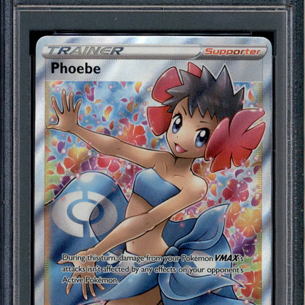 Phoebe - 161/163 - PSA 10 - Full Art - Battle Styles - Pokemon - 18211