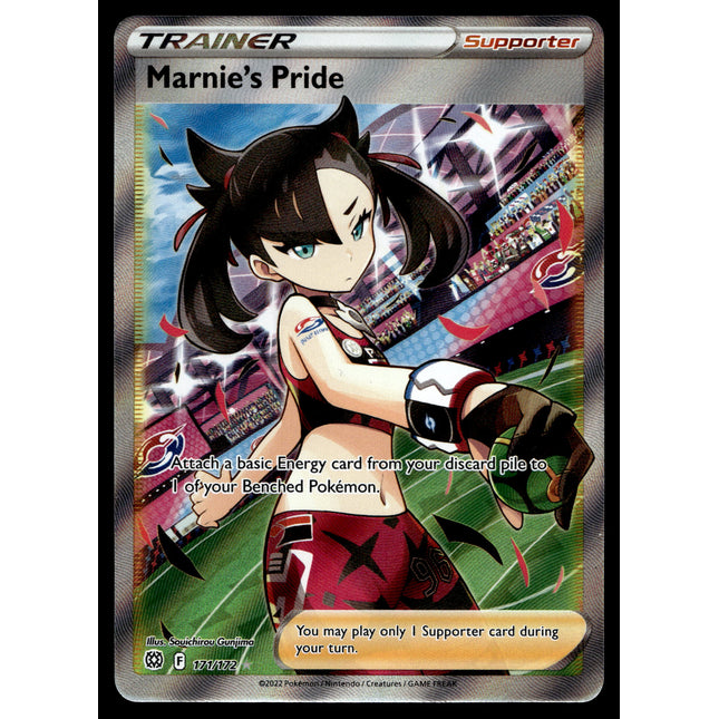 Marnie's Pride - 171/172 - PSA NM - Full Art - Brilliant Stars - Pokemon - A5-28