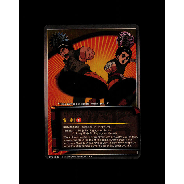 Double Dynamic Entry - 342 - NM - 1st Edition - Foil - Naruto CCG - D4-362