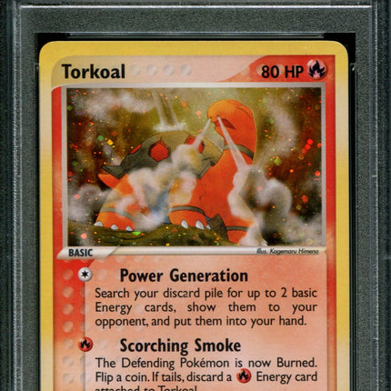 Torkoal - 12/97 - PSA 8 - Holo - Dragon - Pokemon - 80796