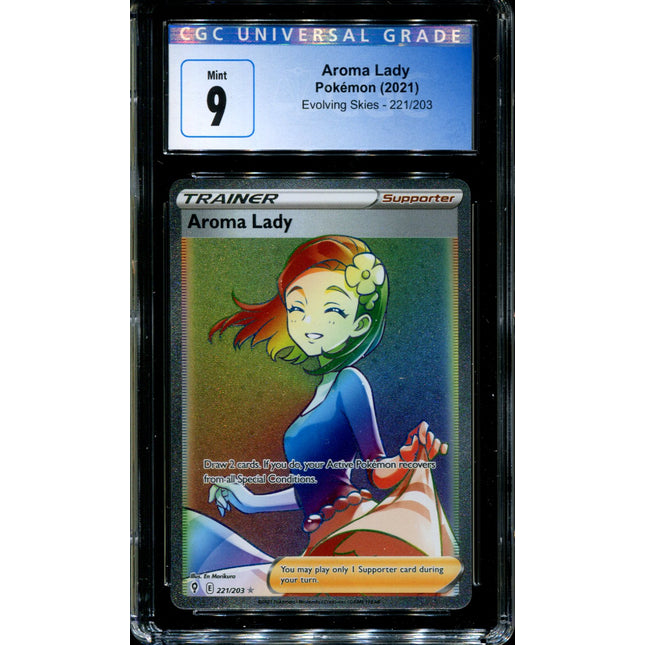 Aroma Lady - 221/203 - CGC 9 - Evolving Skies - Hyper Rare - Pokemon - 91186