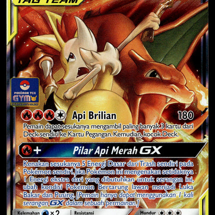 Charizard & Braixen GX - 134/SM-P - PSA NM - Indonesian - Promo - Pokemon - A1-86