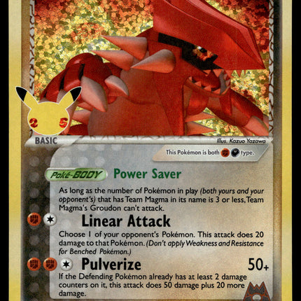 Team Magma's Groudon - 9/95 - NM - Holo - Celebrations - Pokemon - A9-134