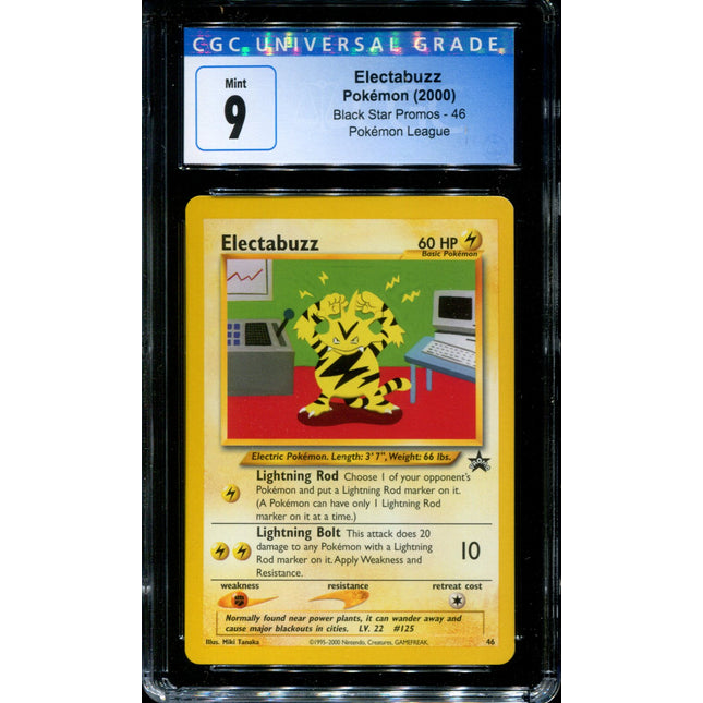 Electabuzz - 46 - CGC 9 - Black Star Promo - Pokemon - 54065