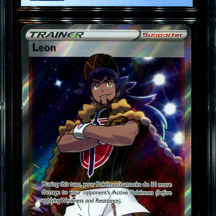 Leon - 182/185 - CGC 8.5 - Full Art - Vivid Voltage - Pokemon - 28259