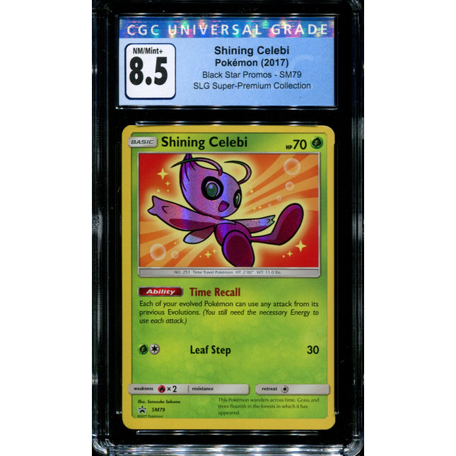 Shining Celebi - SM79 - CGC 8.5 - Black Star Promo - Shining Legends - Pokemon -  15138